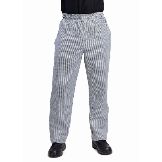 Whites Unisex Kochhose Vegas schwarz-weiß kleinkariert L 4 Whites Unisex Kochhose Vegas schwarz-weiß kleinkariert L