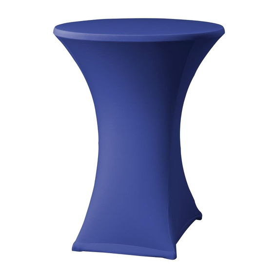 Tischhusse für Stehtische Samba D2 blau 85cm Tischhusse für Stehtische Samba D2 blau 85cm