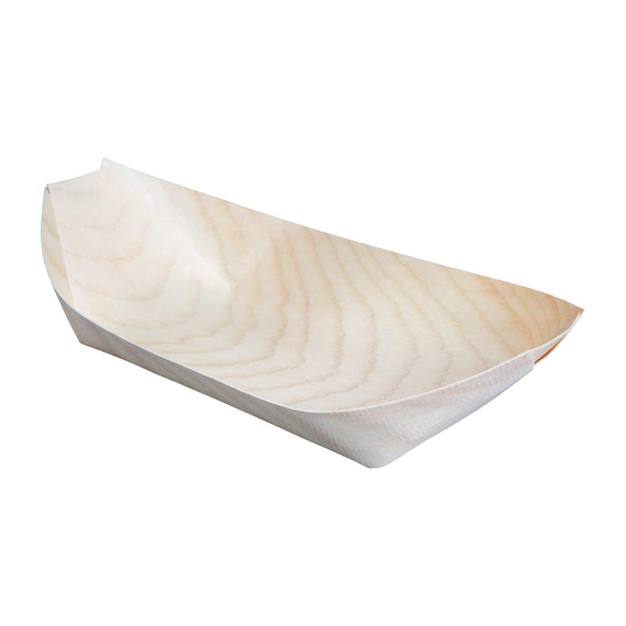 Fiesta Compostable biologisch abbaubare Holz-Schiffchen 19cm (100 Stück) 2 Fiesta Compostable biologisch abbaubare Holz-Schiffchen 19cm (100 Stück)
