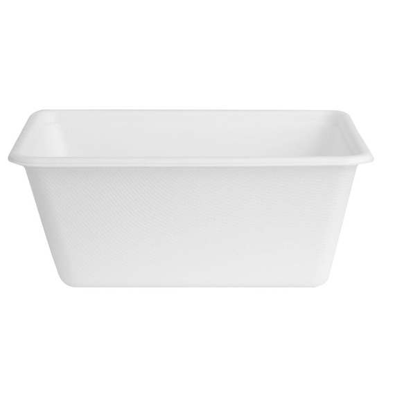Fiesta Kompostierbare Bagasse Lebensmittelbehälter-Basen 1000ml (100 Stück) Fiesta Kompostierbare Bagasse Lebensmittelbehälter-Basen 1000ml (100 Stück)
