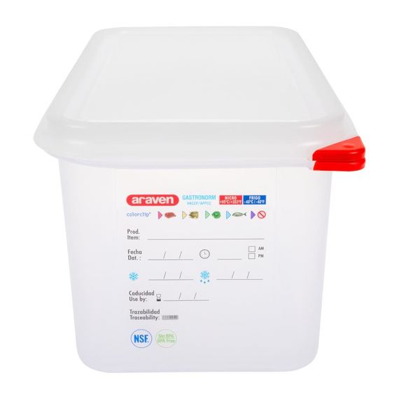 Araven Polypropylen 1/3 Gastronorm-Nahrungsbehälter 6Ltr (4 Stück) 2 Araven Polypropylen 1/3 Gastronorm-Nahrungsbehälter 6Ltr (4 Stück)