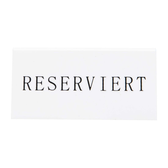 Securit Reserviert Tischständer Deutsch: Reserviert (5 Stück) 2 Securit Reserviert Tischständer Deutsch: Reserviert (5 Stück)
