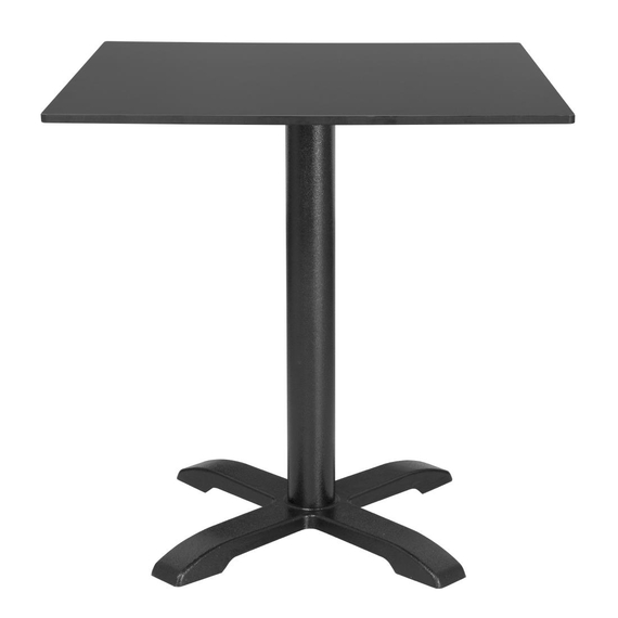 Bolero Mattschwarz Quadratische Tischplatte für draußen 700mm 4 Bolero Mattschwarz Quadratische Tischplatte für draußen 700mm