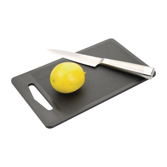 Hygiplas rechteckiges Bar Schneidebrett schwarz 25,5cm Hygiplas rechteckiges Bar Schneidebrett schwarz 25,5cm