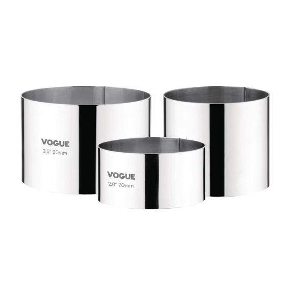 Vogue Moussering Edelstahl 6 x 7cm 3 Vogue Moussering Edelstahl 6 x 7cm