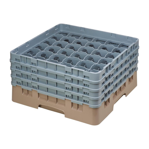 Cambro Gläserspülkorb beige mit 36 Fächern max Glashöhe 21,5cm Cambro Gläserspülkorb beige mit 36 Fächern max Glashöhe 21,5cm