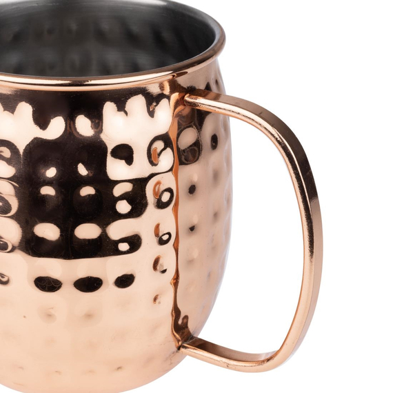 Olympia Barbedarf Hammered Edelstahlkupferbeschichtete Becher 440ml (6 Stück) 3 Olympia Barbedarf Hammered Edelstahlkupferbeschichtete Becher 440ml (6 Stück)