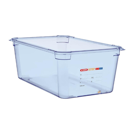 Araven GN1/1 Lebensmittelbehälter blau 200mm Araven GN1/1 Lebensmittelbehälter blau 200mm