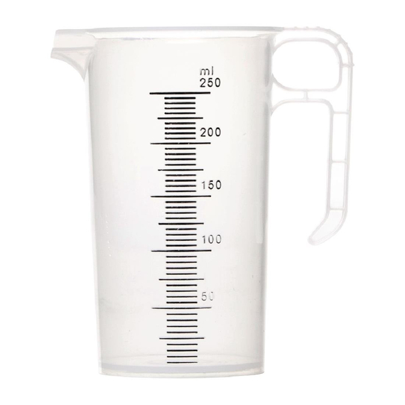 Pro-Measures Polypropylen Messbecher 250ml 1 Pro-Measures Polypropylen Messbecher 250ml