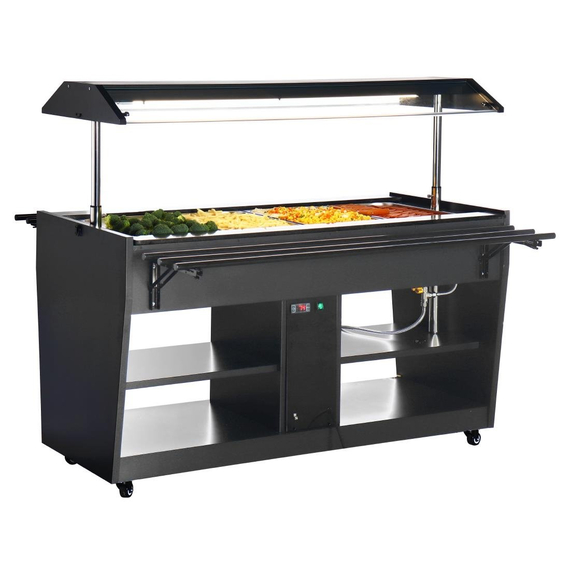 Buffalo Beheizte Buffetbar Schwarz Buffalo Beheizte Buffetbar Schwarz