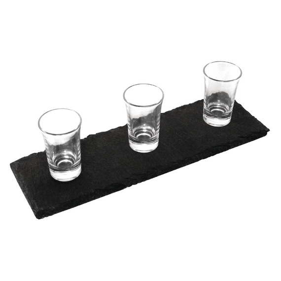Olympia rechteckige Servierplatte aus Schiefer 30 x 10cm (4 Stück) 9 Olympia rechteckige Servierplatte aus Schiefer 30 x 10cm (4 Stück)