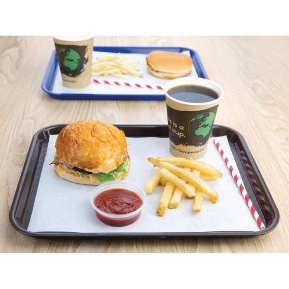 Olympia Kristallon Fast-Food-Tablett braun 34,5 x 26,5cm 4 Olympia Kristallon Fast-Food-Tablett braun 34,5 x 26,5cm