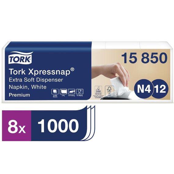 Tork Xpressnap extra weiche Servietten (8 Stück) Tork Xpressnap extra weiche Servietten (8 Stück)