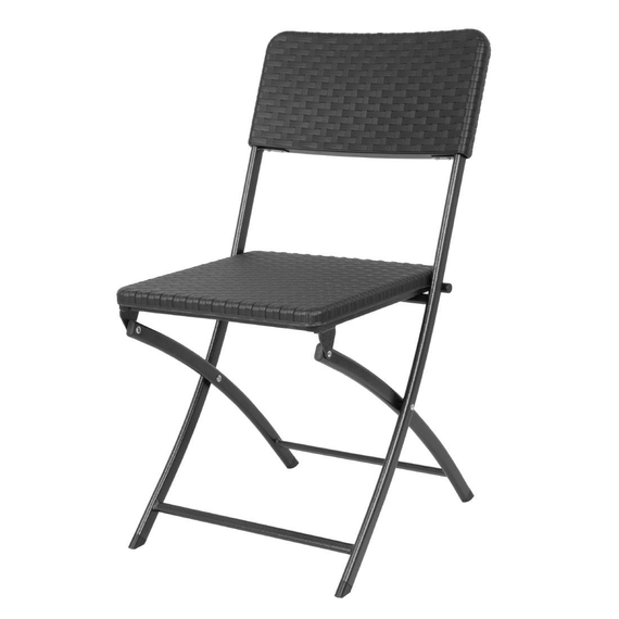 Bolero Rattan Klappstuhl Schwarz (2 Stück) Bolero Rattan Klappstuhl Schwarz (2 Stück)