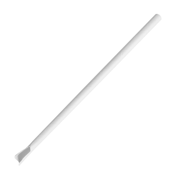Fiesta kompostierbarer Papierlöffelstrohhalm Weiß 210x8mm (250 Stück) Fiesta kompostierbarer Papierlöffelstrohhalm Weiß 210x8mm (250 Stück)