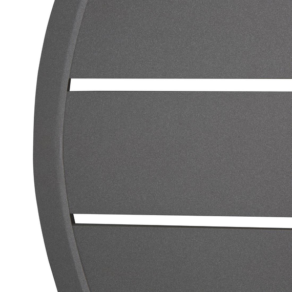 Bolero dunkelgraue runde Aluminium Tischplatte 580mm 3 Bolero dunkelgraue runde Aluminium Tischplatte 580mm