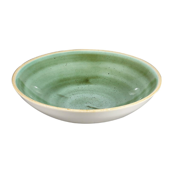 Churchill Stonecast, runde Coupe-Schüsseln, Samphire-Grün, 182 mm, (12 Stück) 1 Churchill Stonecast, runde Coupe-Schüsseln, Samphire-Grün, 182 mm, (12 Stück)