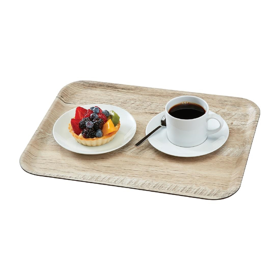 Cambro Madeira laminiertes Serviertablett helle Eiche 43cm 2 Cambro Madeira laminiertes Serviertablett helle Eiche 43cm