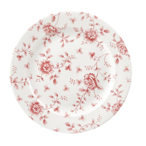 Churchill Rose Chintz Cranberry Plate 10.875" Box 6 (6 Stück) Churchill Rose Chintz Cranberry Plate 10.875" Box 6 (6 Stück)