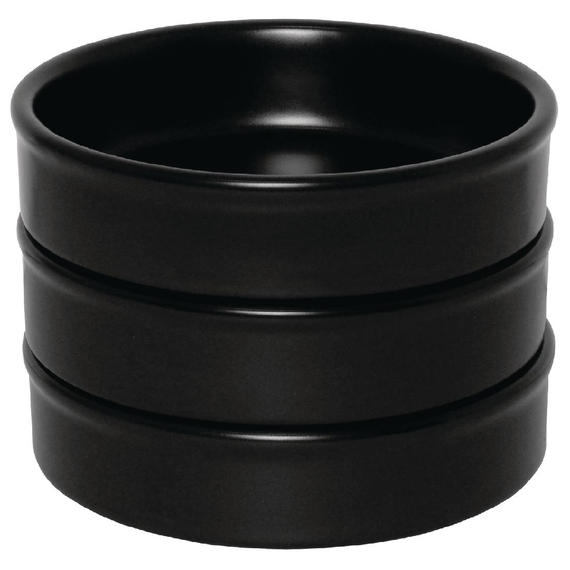 Olympia Rustic Tapasschalen schwarz 13,4cm (6 Stück) 2 Olympia Rustic Tapasschalen schwarz 13,4cm (6 Stück)