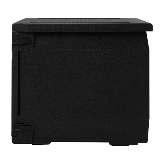 Cambro isolierter Frontlader Lebensmitteltransportbehälter 126L mit 9 Schienen 3 Cambro isolierter Frontlader Lebensmitteltransportbehälter 126L mit 9 Schienen