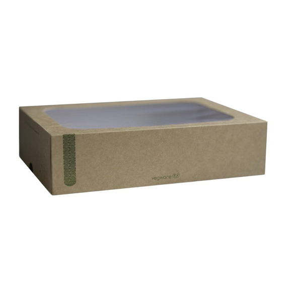 Vegware kompostierbare Sandwichboxen mit Deckel mittel (50 Stück) 1 Vegware kompostierbare Sandwichboxen mit Deckel mittel (50 Stück)