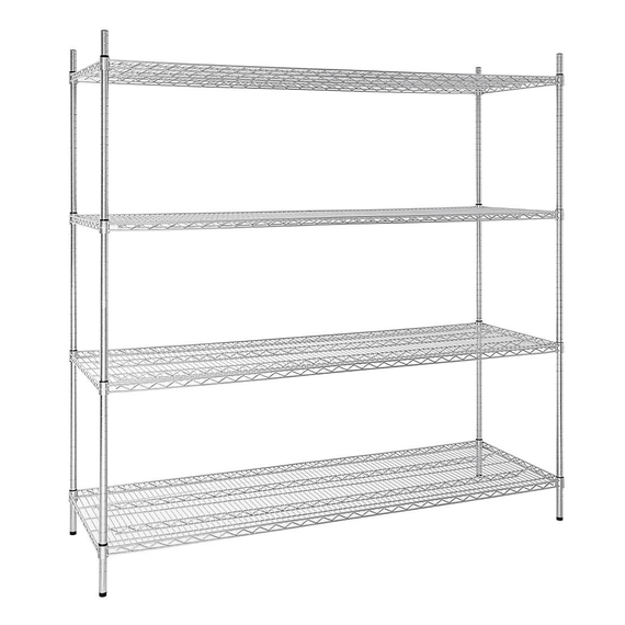 Vogue 4 Reihen Drahtregal-Kit 1830x610mm Vogue 4 Reihen Drahtregal-Kit 1830x610mm