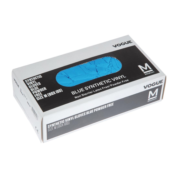 Hygiplas Vinylhandschuhe Blau puderfrei L (100 Stück) 3 Hygiplas Vinylhandschuhe Blau puderfrei L (100 Stück)
