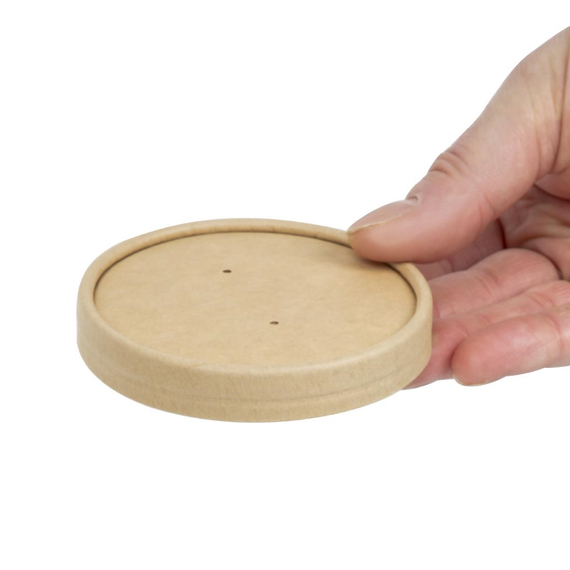 Colpac Deckel für recycelbare, mikrowellengeeignete Suppenbecher 225ml und 350ml (500 Stück) 4 Colpac Deckel für recycelbare, mikrowellengeeignete Suppenbecher 225ml und 350ml (500 Stück)
