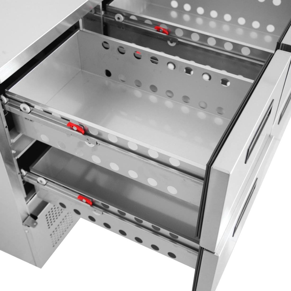 Polar Serie G Kühltisch mit 4 Schubladen 240L 6 Polar Serie G Kühltisch mit 4 Schubladen 240L