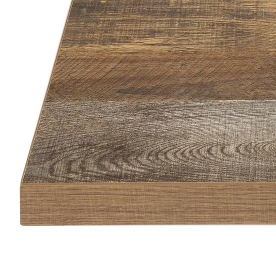 Bolero Vorgebohrte Quadratische Tischplatte Urban Dunkel 600mm 3 Bolero Vorgebohrte Quadratische Tischplatte Urban Dunkel 600mm