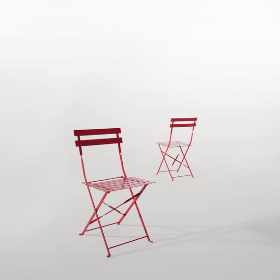 Bolero klappbare Terrassenstühle Stahl rot (2 Stück) 5 Bolero klappbare Terrassenstühle Stahl rot (2 Stück)