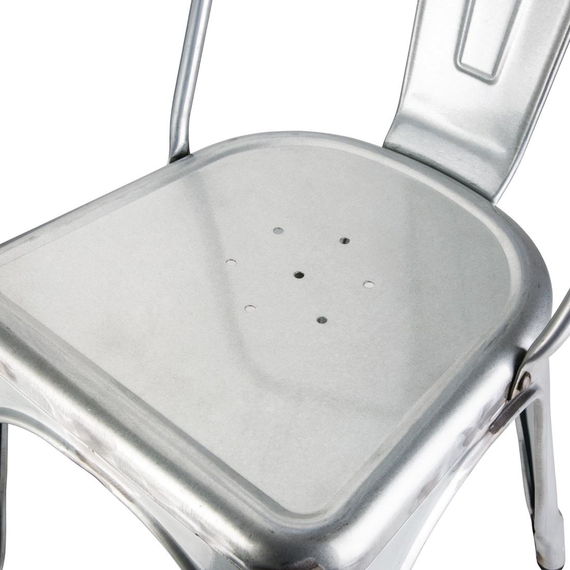 Bolero Bistro Stühle aus verzinktem Stahl (4 Stück) 6 Bolero Bistro Stühle aus verzinktem Stahl (4 Stück)