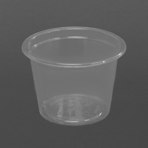Vegware kompostierbarer runder Deli Becher 28ml (5000 Stück) Vegware kompostierbarer runder Deli Becher 28ml (5000 Stück)