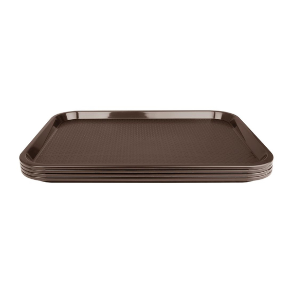 Olympia Kristallon Fast-Food-Tablett braun 41,5 x 30,5cm 3 Olympia Kristallon Fast-Food-Tablett braun 41,5 x 30,5cm
