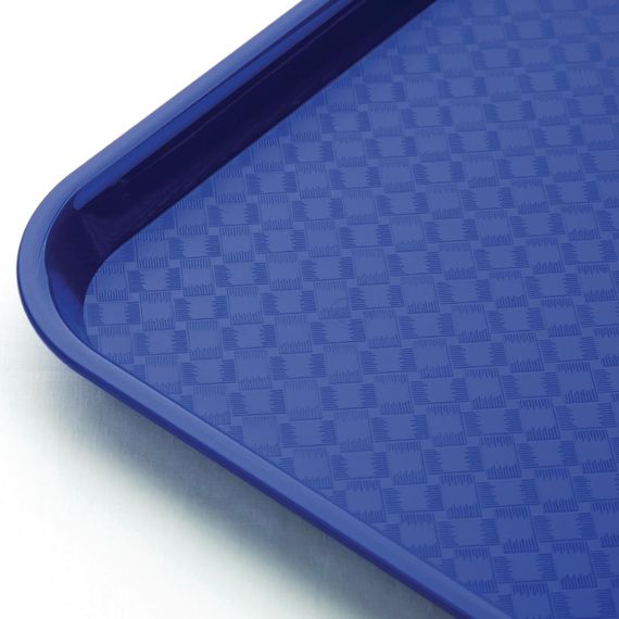 Olympia Kristallon Polypropylen Fast Food Tablett Blau Groß 450mm 2 Olympia Kristallon Polypropylen Fast Food Tablett Blau Groß 450mm