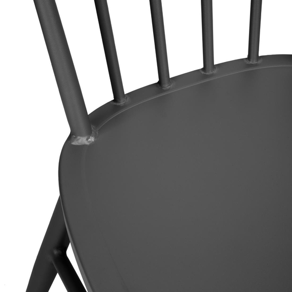 Bolero Windsor Aluminium-Stühle, Schwarz, 4 Stück 3 Bolero Windsor Aluminium-Stühle, Schwarz, 4 Stück