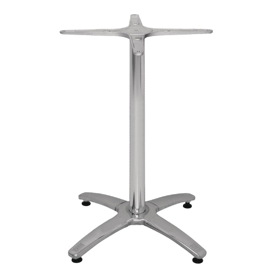 Bolero Tischfuß mit Fußkreuz Aluminium 68cm hoch 4 Bolero Tischfuß mit Fußkreuz Aluminium 68cm hoch