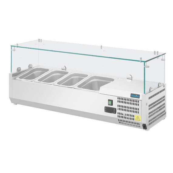 Polar Serie G Aufsatzkühlvitrine für 3x GN1/3 + 1x GN1/2 2 Polar Serie G Aufsatzkühlvitrine für 3x GN1/3 + 1x GN1/2