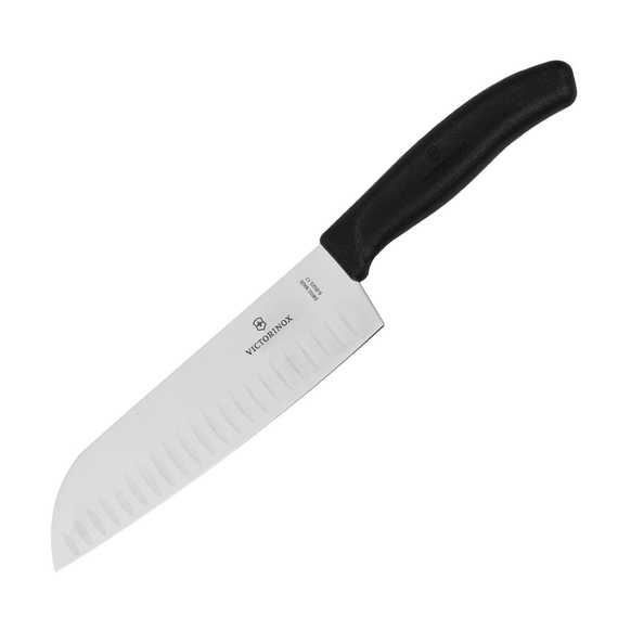 Victorinox Fibrox Santokumesser mit Kullen 17cm Victorinox Fibrox Santokumesser mit Kullen 17cm