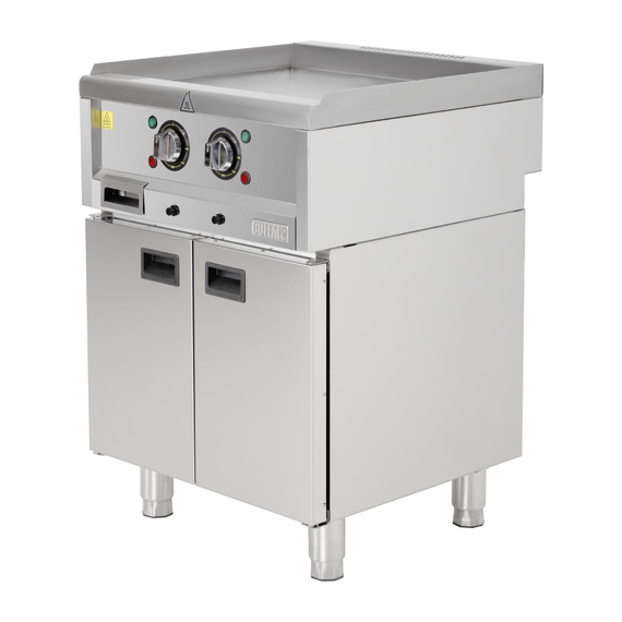 Buffalo 600 Serie freistehendes elektrisches Griddle 600mm 2 Buffalo 600 Serie freistehendes elektrisches Griddle 600mm