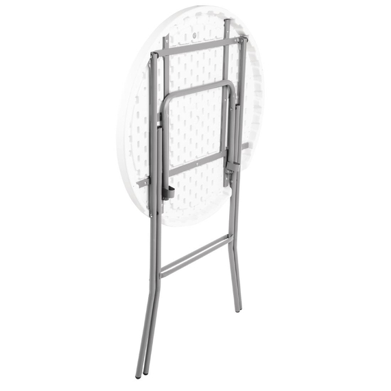 Bolero runder Klapptisch weiß 80cm 3 Bolero runder Klapptisch weiß 80cm