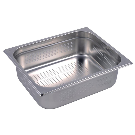 Gastro M Edelstahl GN-Behälter 100mm GN1/2 gelocht Gastro M Edelstahl GN-Behälter 100mm GN1/2 gelocht