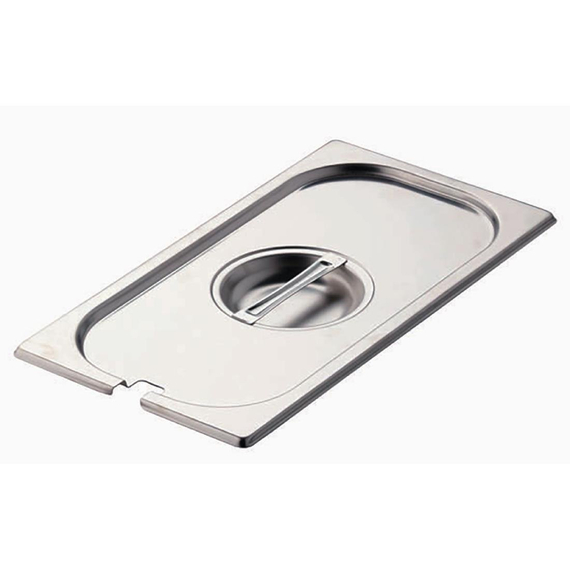 Gastro M Deckel Edelstahl GN1/3 mit Löffelaussparung Gastro M Deckel Edelstahl GN1/3 mit Löffelaussparung