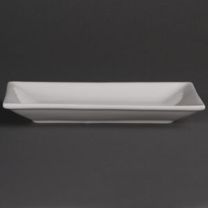 Olympia Whiteware rechteckige Servierteller 20 x 13cm (6 Stück)