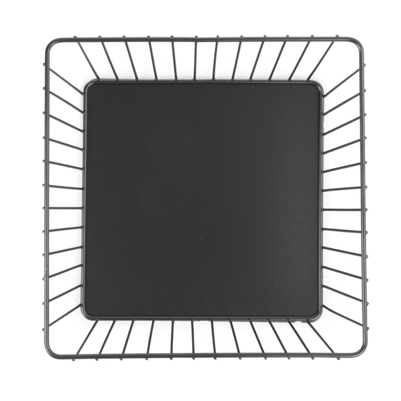 Olympia Draht-Präsentationstablett für Speisen, quadratisch, schwarz, 230 x 230 x 100 mm 5 Olympia Draht-Präsentationstablett für Speisen, quadratisch, schwarz, 230 x 230 x 100 mm