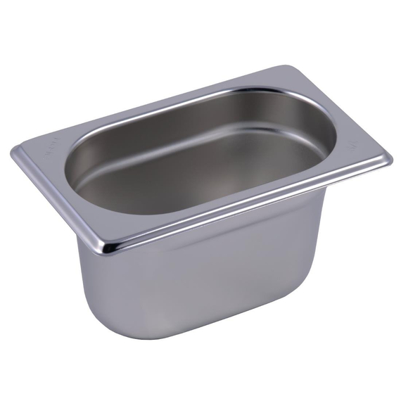 Gastro M Edelstahl GN-Behälter 10cm GN1/9 Gastro M Edelstahl GN-Behälter 10cm GN1/9