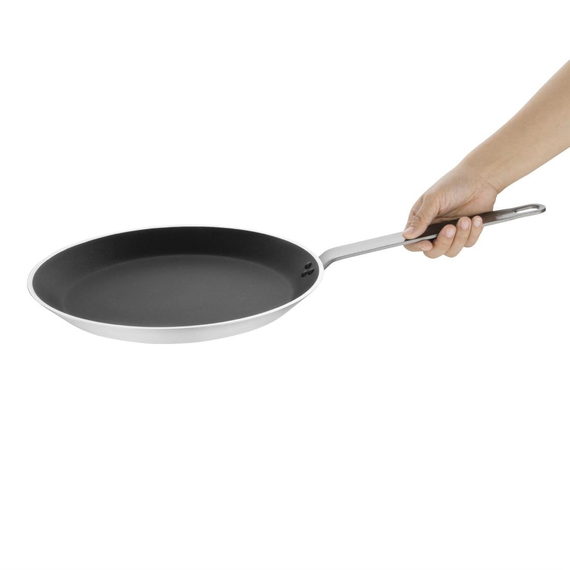 Vogue Platinum Plus Anodisiertes Aluminium Antihaft-Teflon Crepe-Pfanne 30cm 1 Vogue Platinum Plus Anodisiertes Aluminium Antihaft-Teflon Crepe-Pfanne 30cm