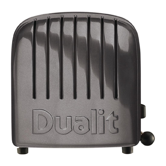 Dualit Toaster 40348 grau 4 Schlitze 2 Dualit Toaster 40348 grau 4 Schlitze