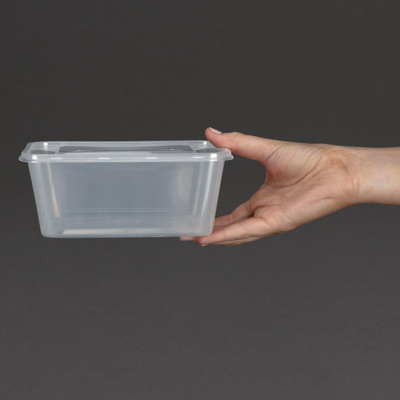 Fiesta Recycelbare Plastikbehälter für die Mikrowelle mit Deckel Groß 1000ml (250 Stück) 4 Fiesta Recycelbare Plastikbehälter für die Mikrowelle mit Deckel Groß 1000ml (250 Stück)